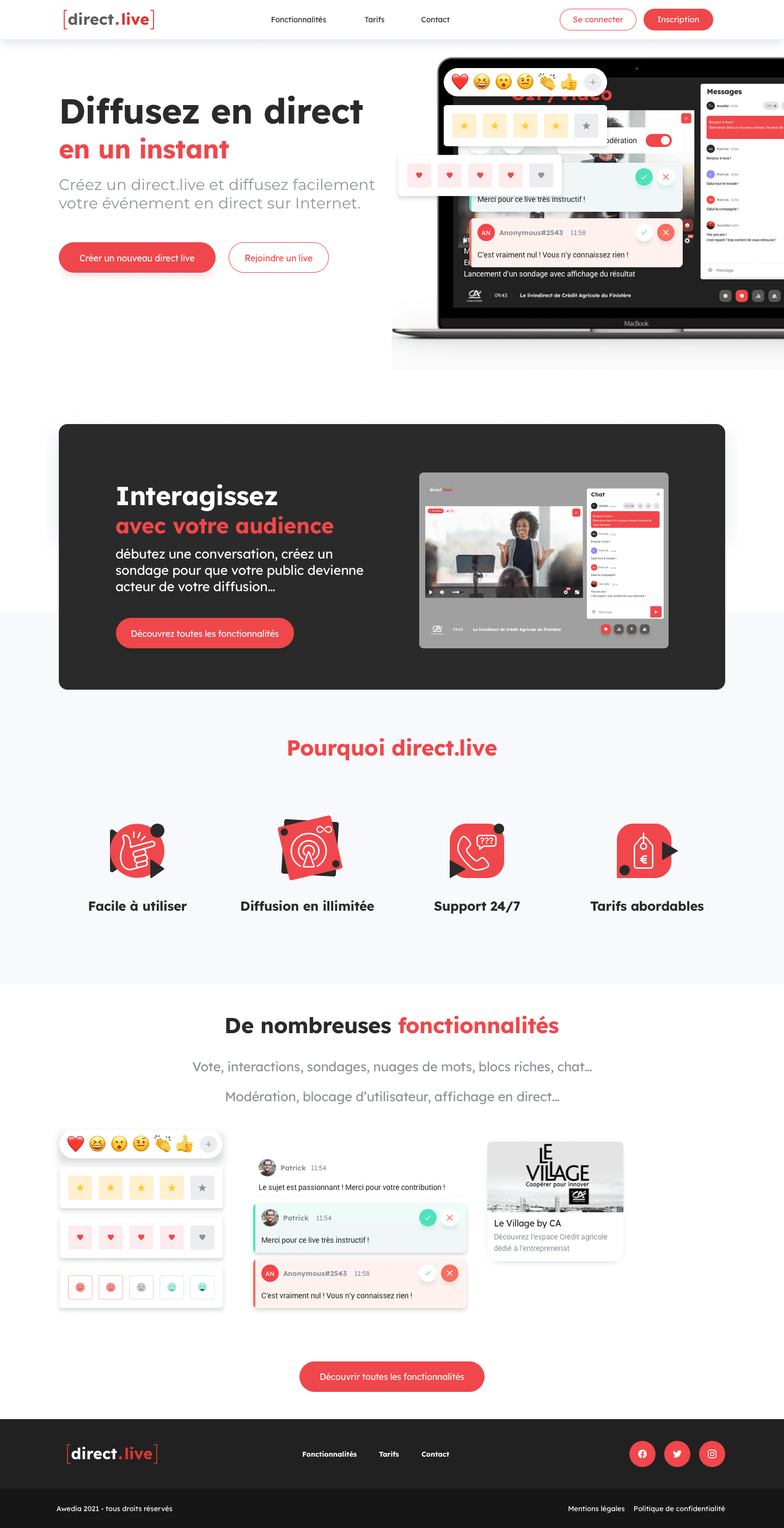 01 Homepage v3 OK DirectLive