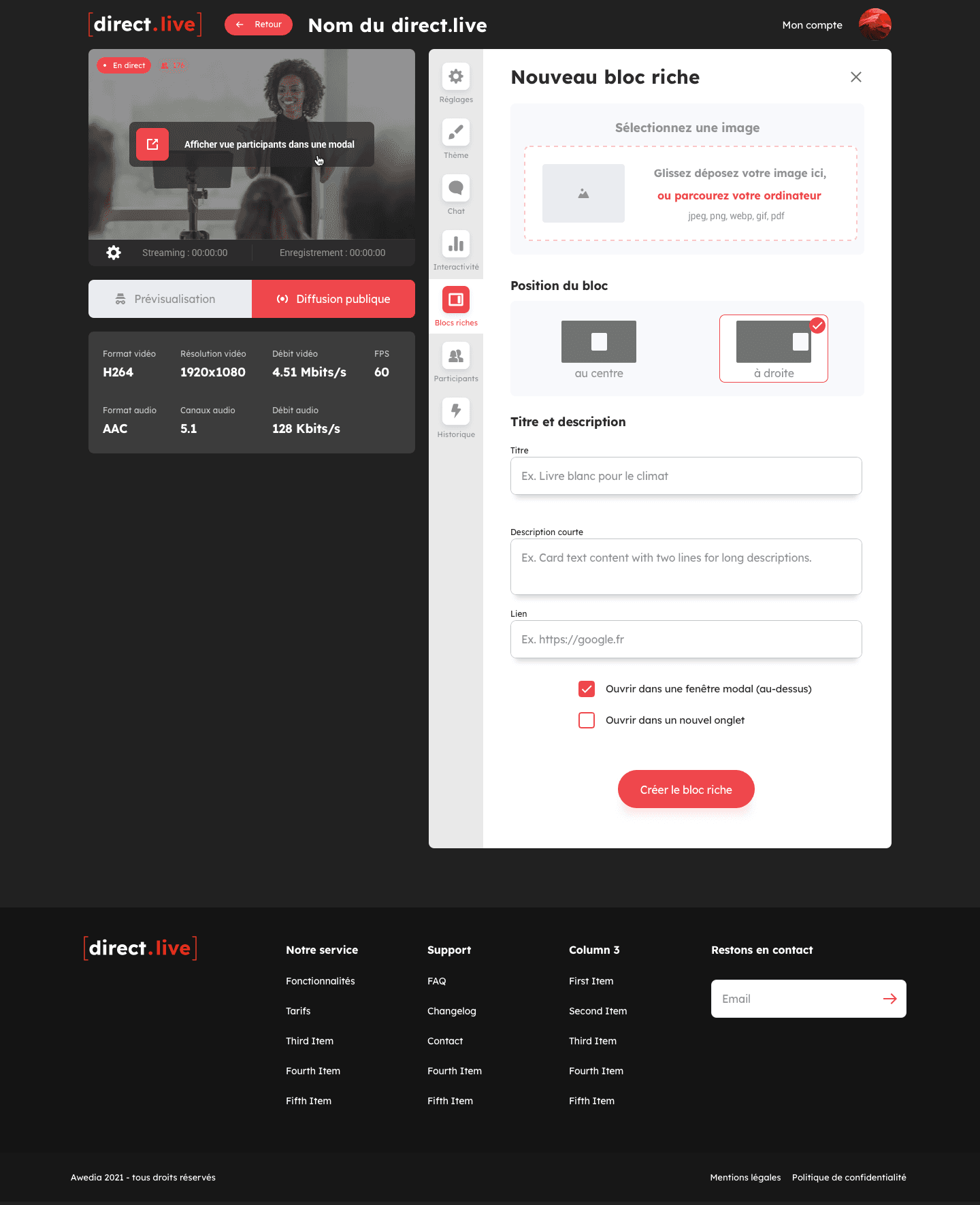 A05 Admin live Blocs riches NEW