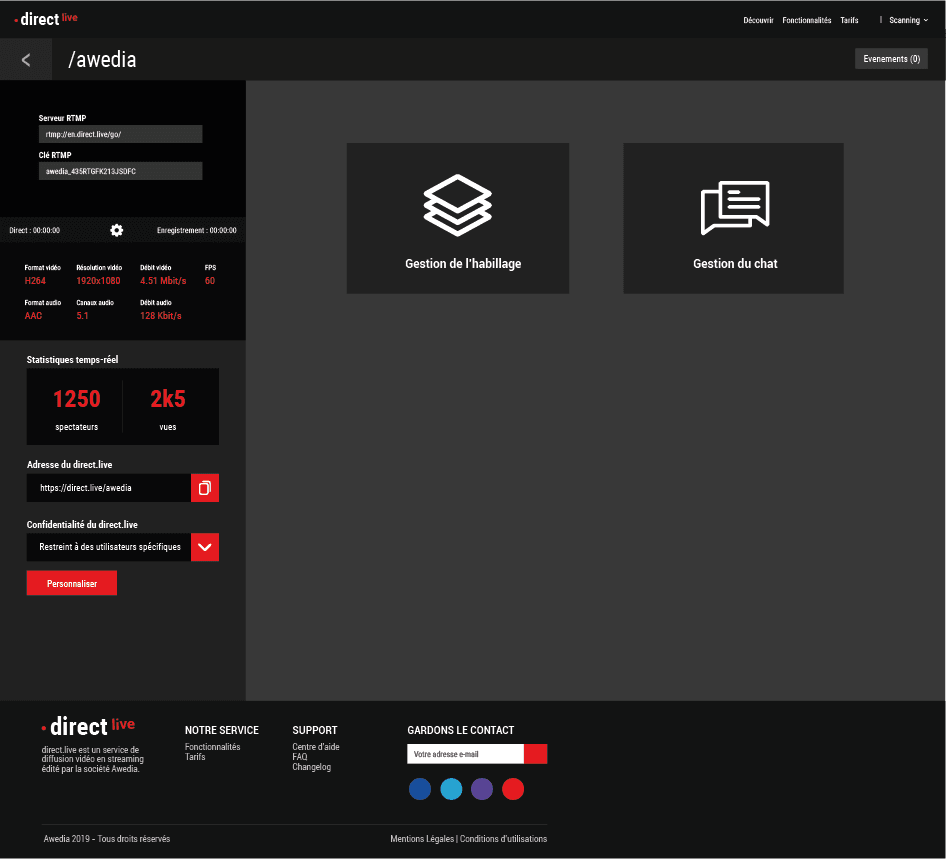 Direct Live old interface14