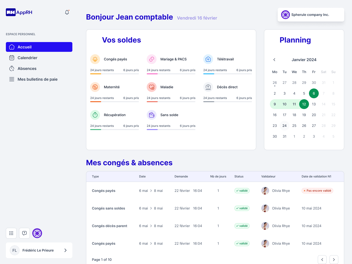 00 SAL Dashboard Salarié