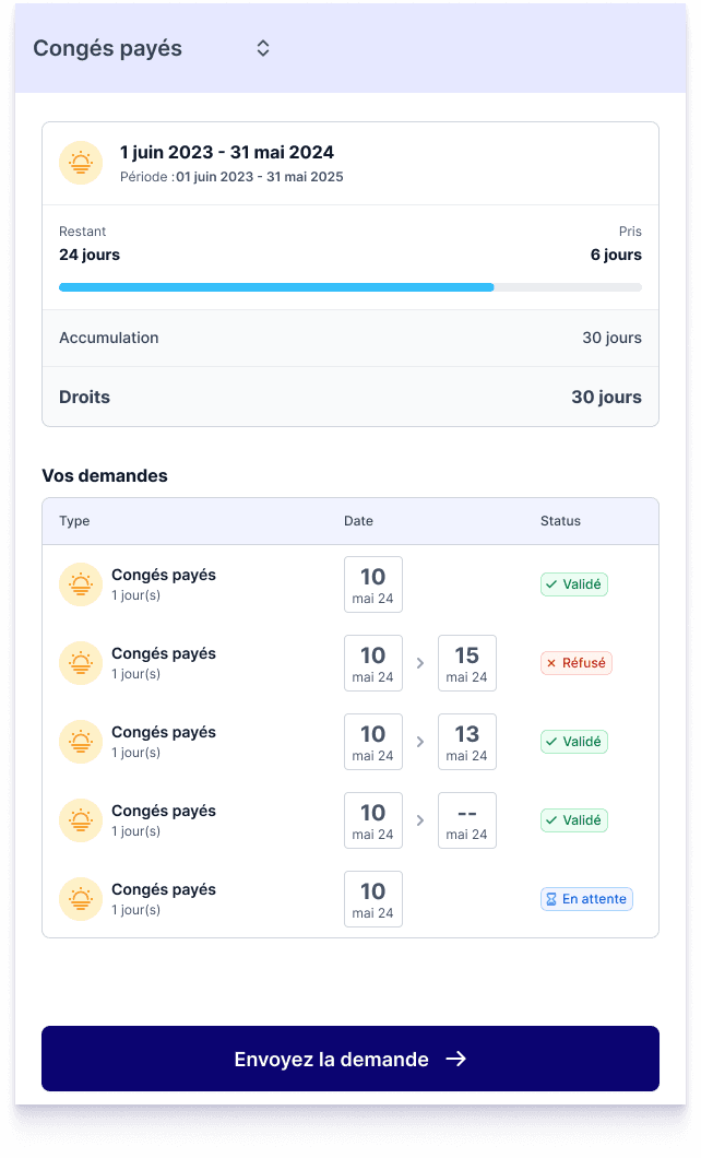 SP detail conges payes