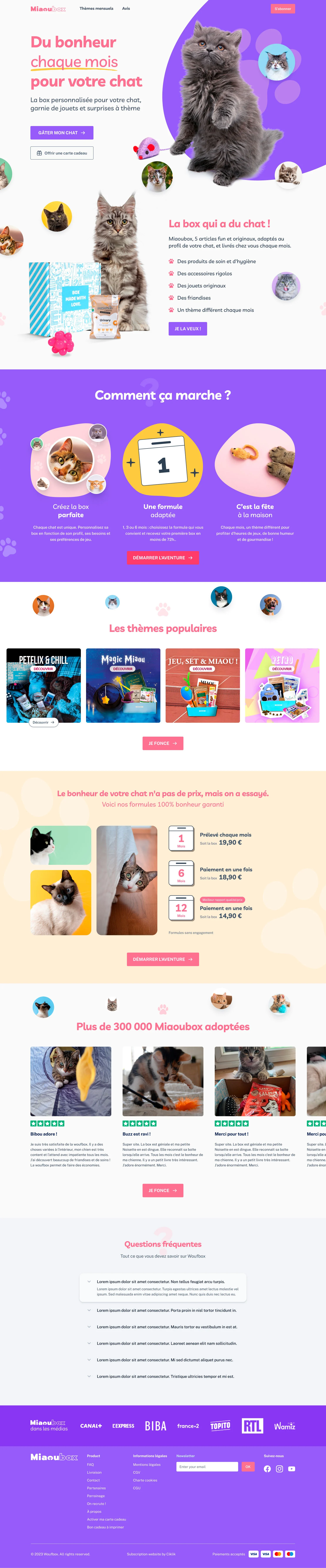 MIAOUBOX HOMEPAGE V3