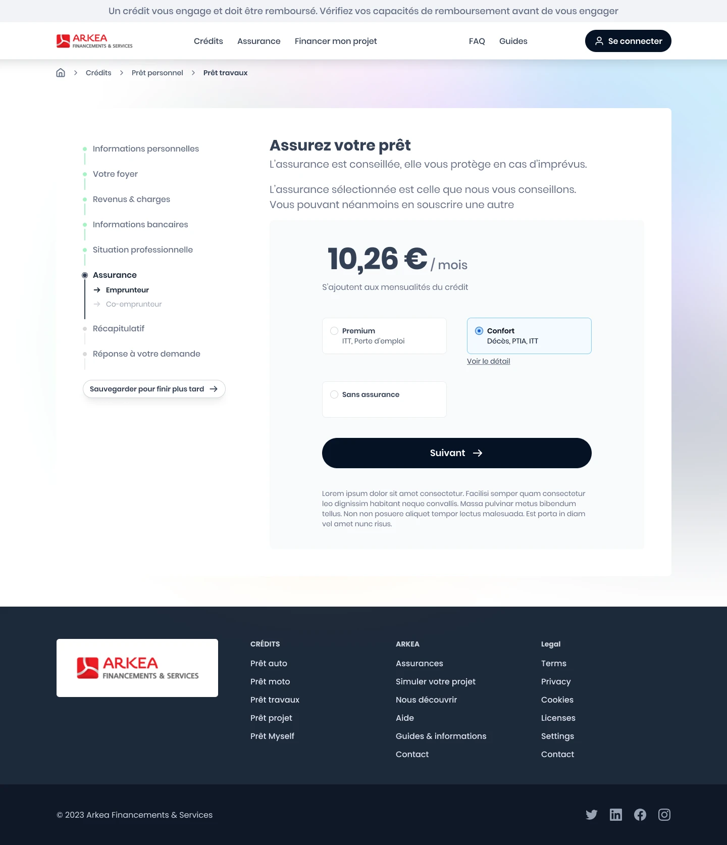 arkea assurance souscription