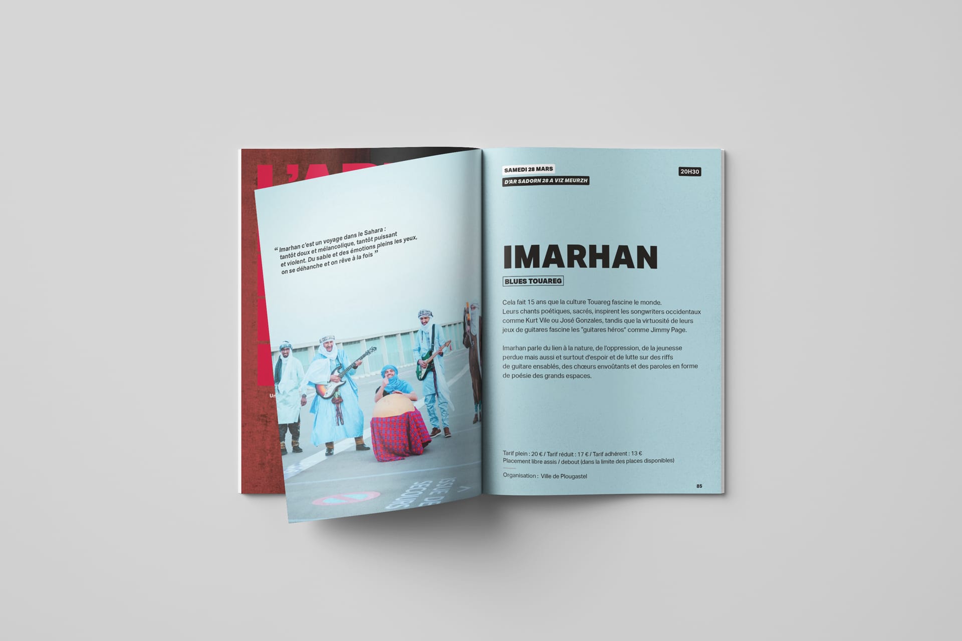 Top View Magazine Mockup