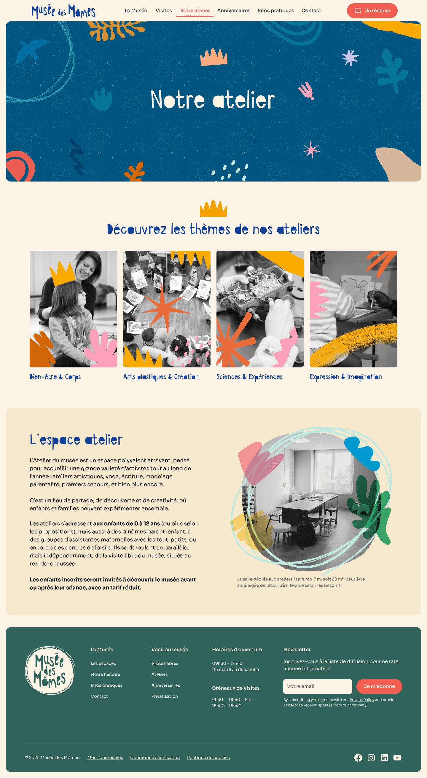 Musée des Mômes - Notre atelier